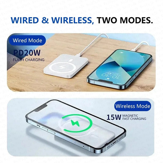 Magnetic Wireless Power Bank – 20W Fast Charging