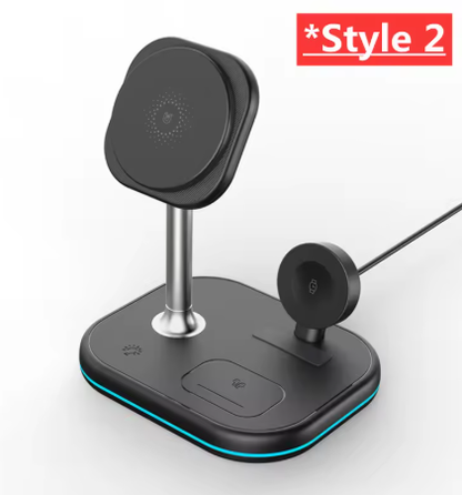 3-in-1 Magnetic Wireless Charging Stand for Apple Devices