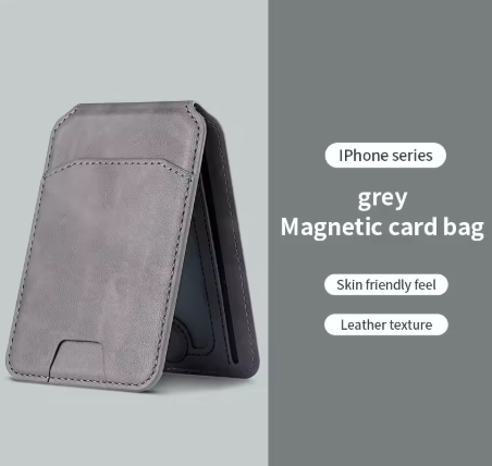 MagSafe Leather Wallet Case With Magnetic Card Holder
