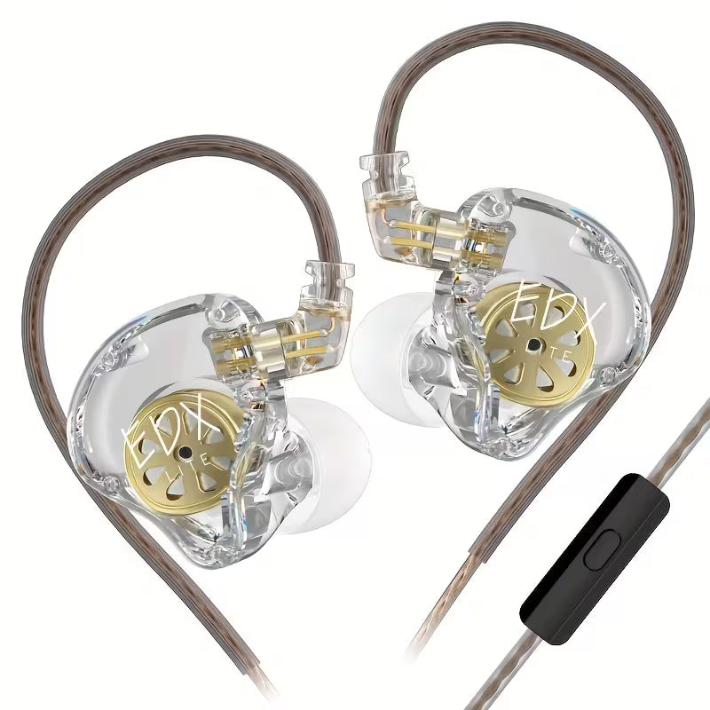 HiFi In-Ear Monitor Earphones – Detachable Cable & Mic