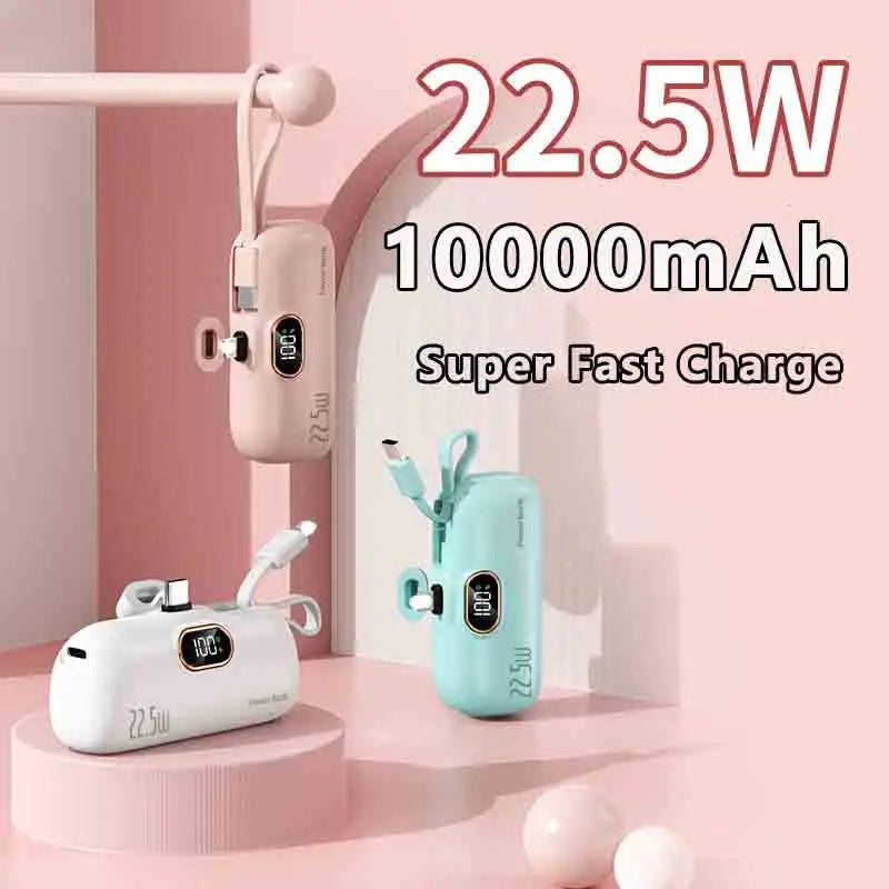 10000mAh Mini Portable Power Bank with Digital Display