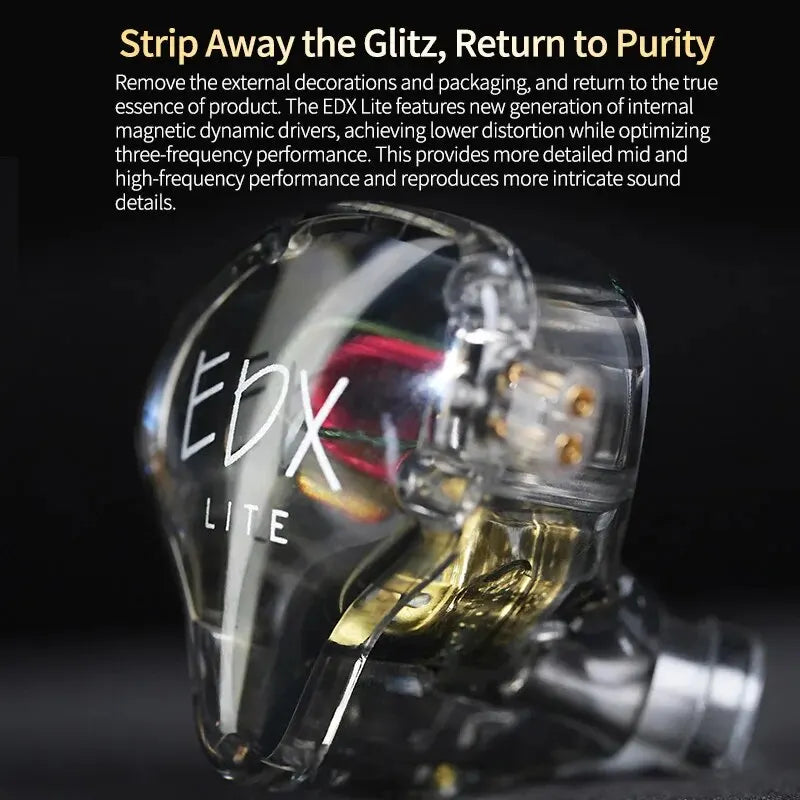 HiFi In-Ear Monitor Earphones – Detachable Cable & Mic