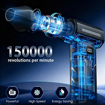 Cordless Turbo Air Duster – 150000RPM Brushless Blower