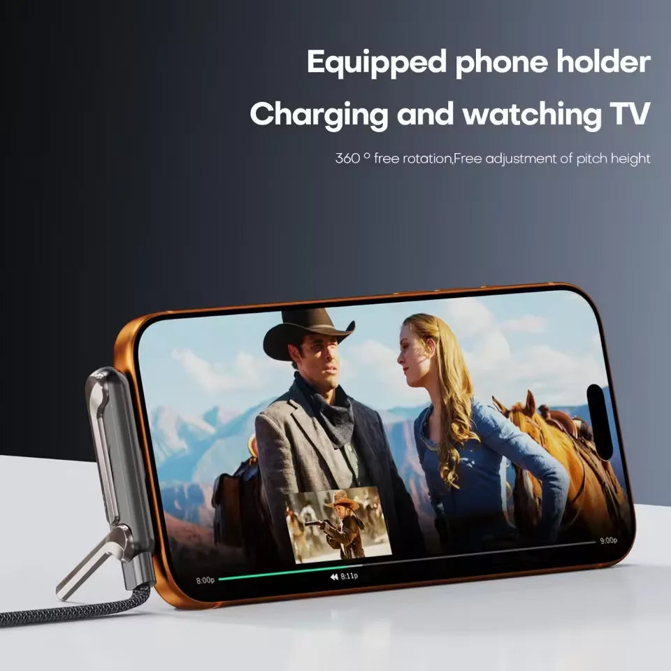 240W USB-C to USB-C Fast Charging Cable with Stand