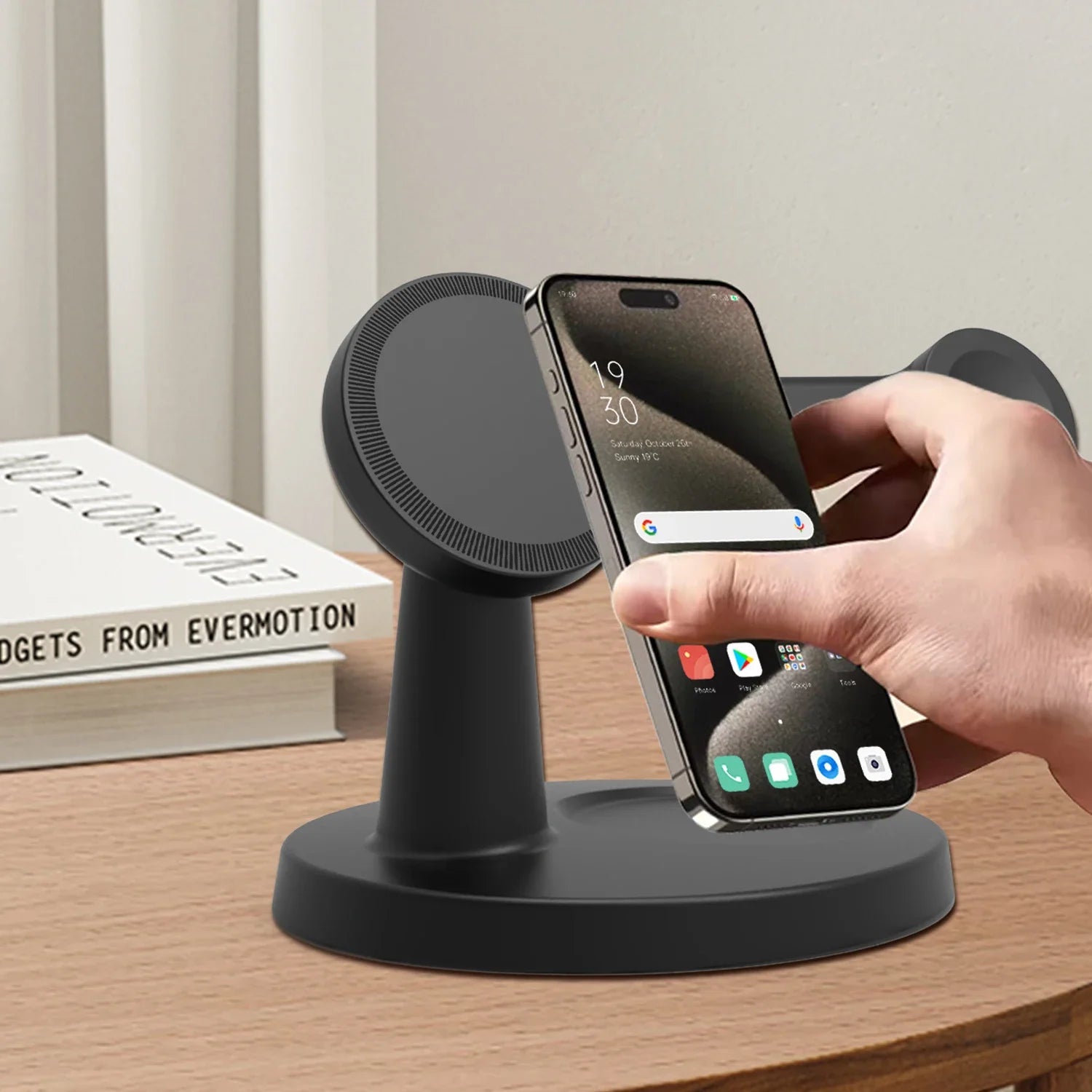 3-in-1 Magnetic Wireless Charging Stand for Apple Devices